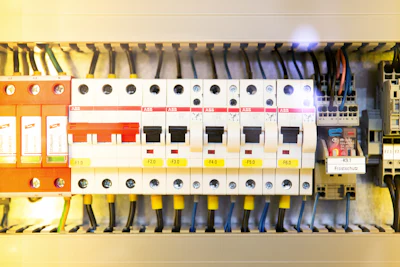 Electrical consumer unit with breakers